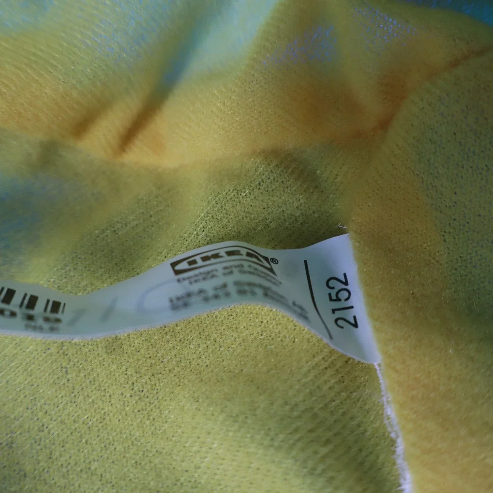 IKEA KNORVA Bucket Hat Blue Yellow Logo Streetwear 504.473.38 One Size‎